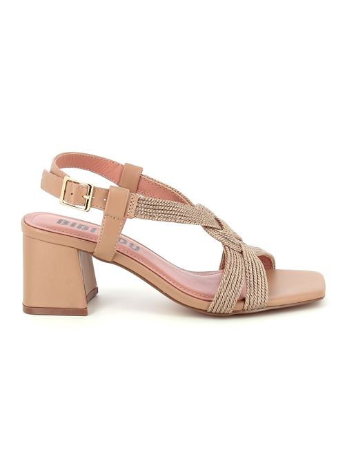 Alia sandalo con tacco da donna in raffia cammello BIBI LOU | 850X